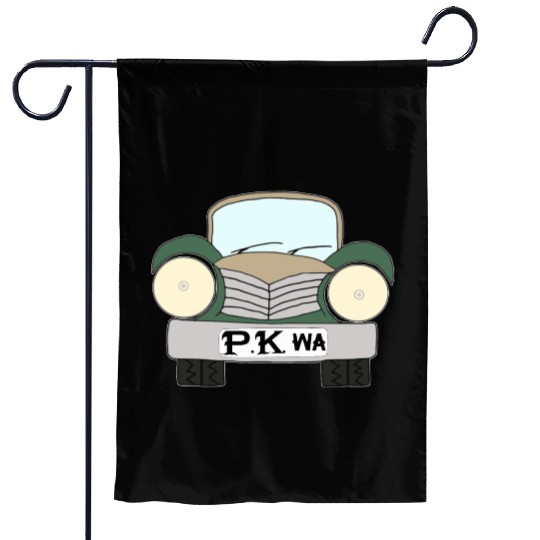 Old Car Khaki Afrikaans PK wa Garden Flags