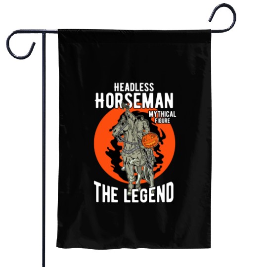 Headless Horseman Halloween Garden Flags, Halloween Party