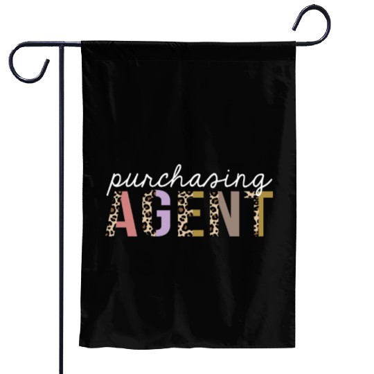 Purchasing Agent Leopard Print Funny Gift Garden Flags