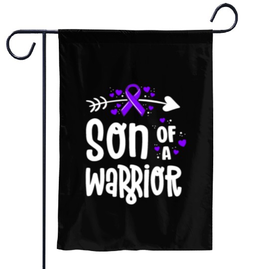 Son Of A Warrior Hodgkins Lymphoma Cancer Garden Flags