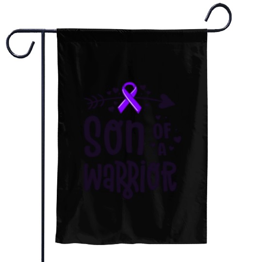 Son Of A Warrior Hodgkins Lymphoma Cancer Garden Flags