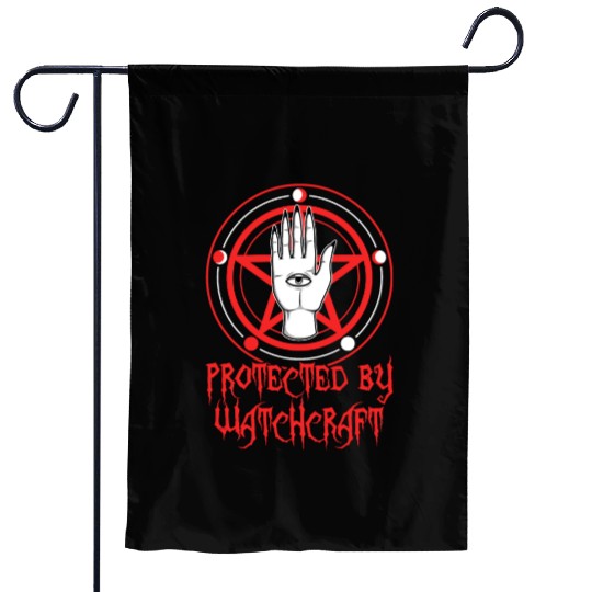 Protected By Witchcraft Garden Flags