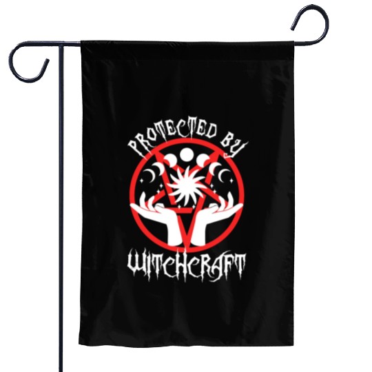 Protected By Witchcraft Garden Flags