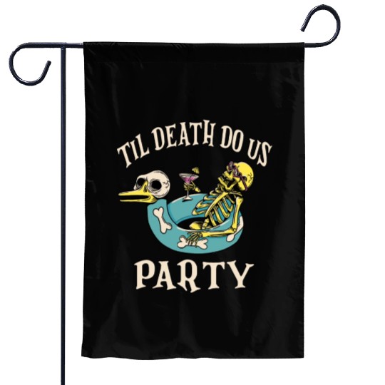 Til Death Do Us Party Bridal Bachelorette Matching Garden Flags