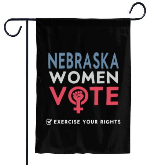 Nebraska Women Vote Voter 2022 Election Feminist Garden Flags