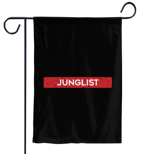 Junglist Original DNB Drum and Bass Rave Garden Flags