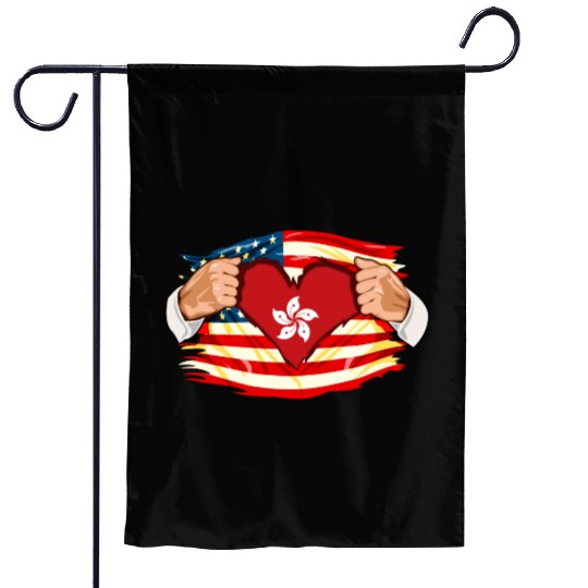Hong Kongese Who Live in America HongKong Flag Garden Flags
