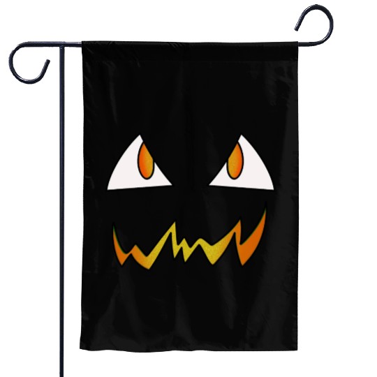 Jack O Lantern Face Garden Flags