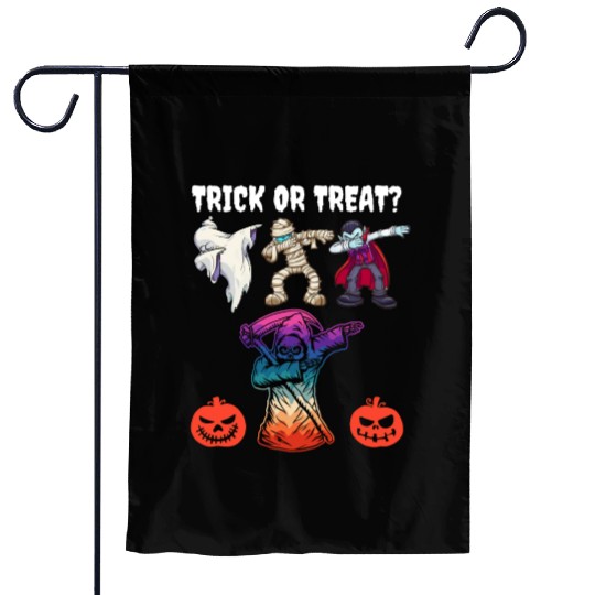Halloween dabbing Trick or Treat October pumkin 2 Garden Flags