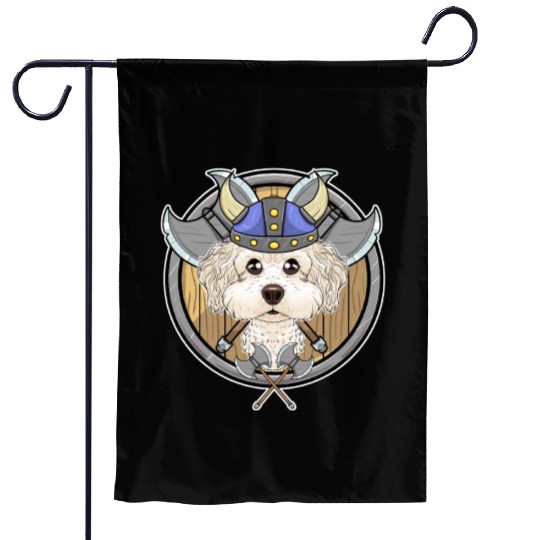 Bichon Frise I Valhalla I Viking Garden Flags