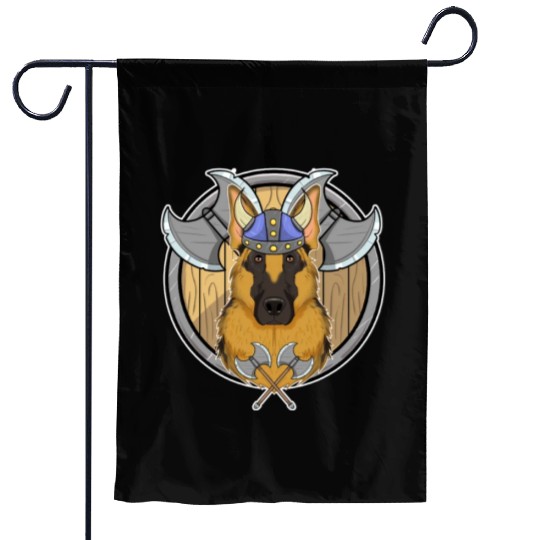 German Shepherd I Valhalla I Viking Garden Flags