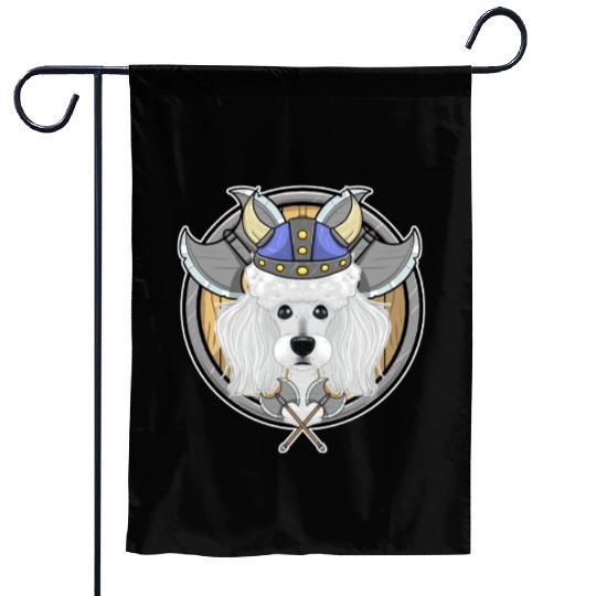Poodle I Valhalla I Viking Garden Flags