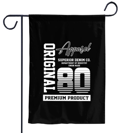 1980 Vintage Birthday Vintage Gift Retro Garden Flags