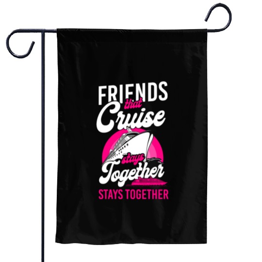 Cruise Ship Vacation Friends Garden Flags