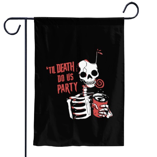 Til Death Do Us Party Garden Flags