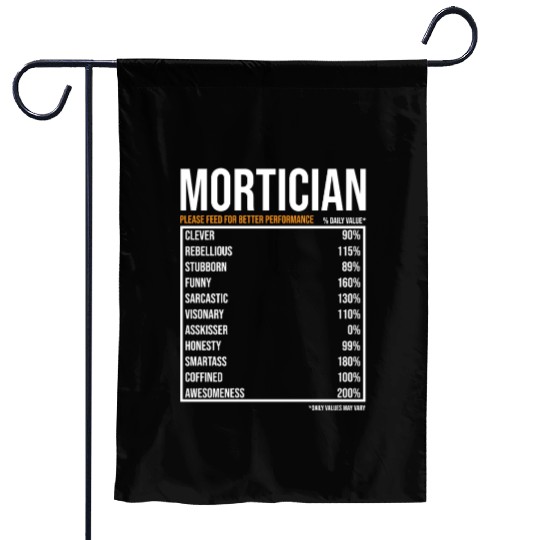Mortician Daily Value funny Mortician Garden Flags