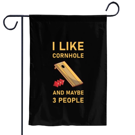 I like cornhole and maybe 3 people - Bean Bag Toss Garden Flags