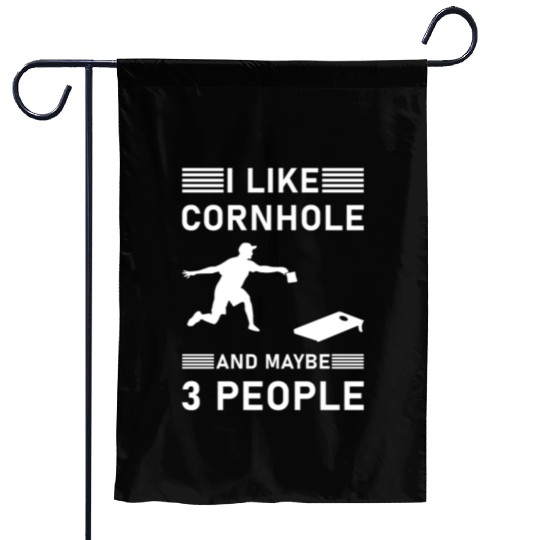 I like cornhole and maybe 3 people - Bean Bag Toss Garden Flags