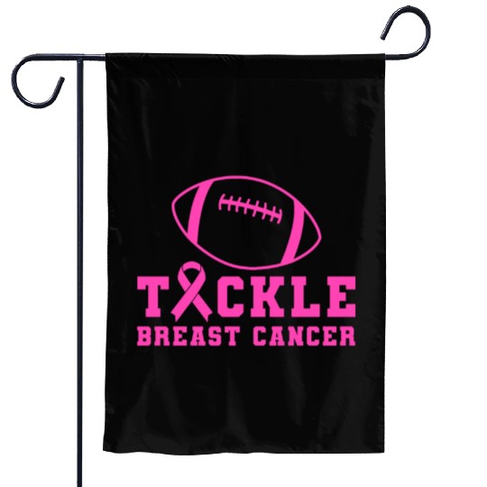 Tackle Breast Cancer Awareness Month Garden Flags