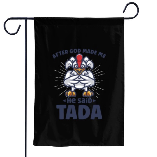 Chicken Farmer Gift Funny Chickens Country Farm Garden Flags