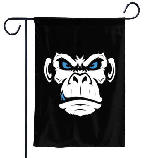 Monkey Head Angry Monkey Face Garden Flags