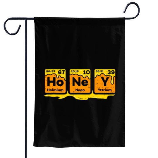 Honey Periodic Table Beekeeper Bee Hives Science Garden Flags