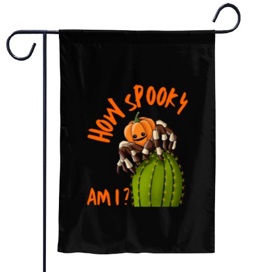 Halloween Scary Pumpkin Spider Costume Garden Flags