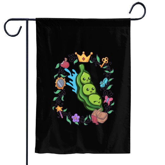 Pea Vegetable Vegan Fairy Fairy Tale Garden Flags