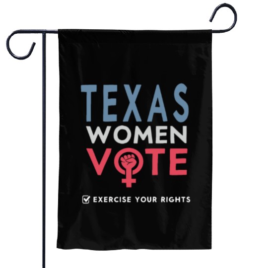 Texas Women Vote Voter 2022 Election Feminist Garden Flags