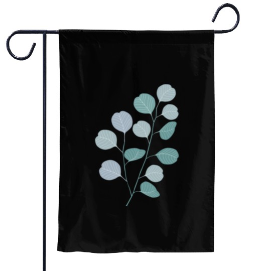 Eucalyptus evergreen design - natural plant leaves Garden Flags