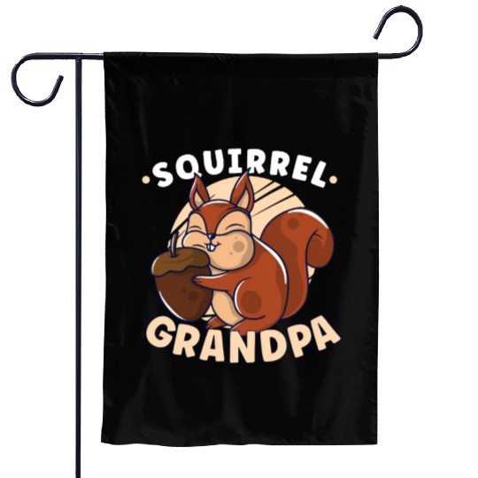 Funny Squirrel Fan Squirrel Lover Chipmunk Addict Garden Flags
