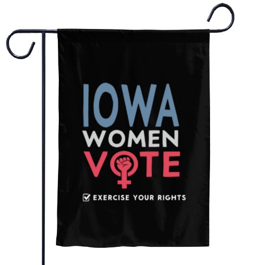 Iowa Women Vote Voter 2022 Election Feminist Garden Flags
