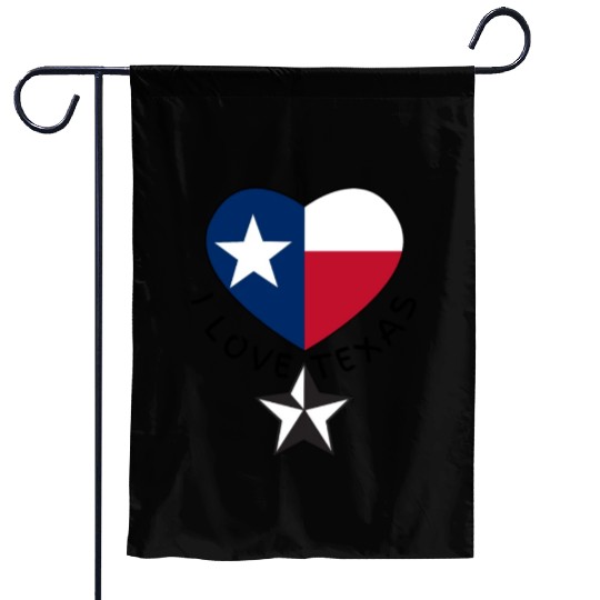 Show your love for Texas with I Love Texas Design Garden Flags