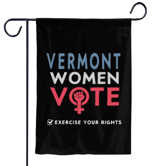 Vermont Women Vote Voter 2022 Election Feminist Garden Flags