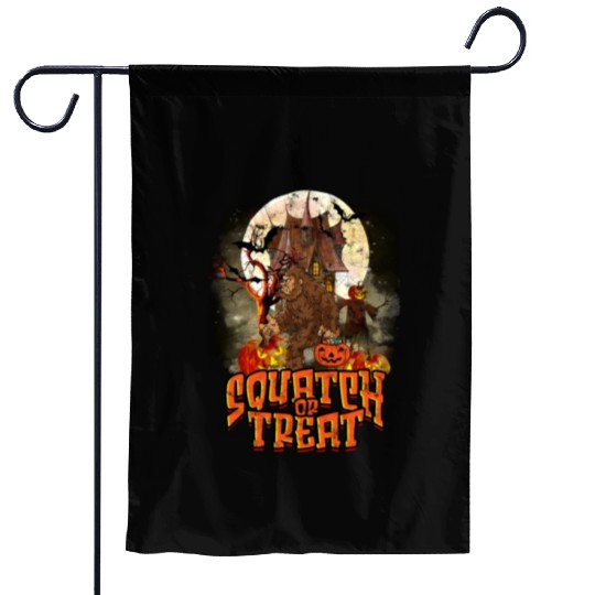 Squatch or Treat - sasquatch Garden Flags