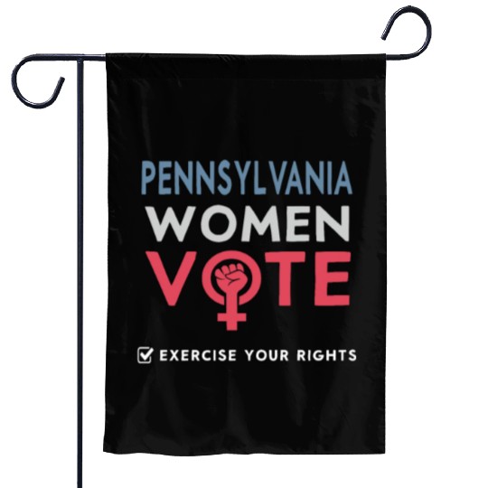 Pennsylvania Women Vote Voter 2022 Election Garden Flags