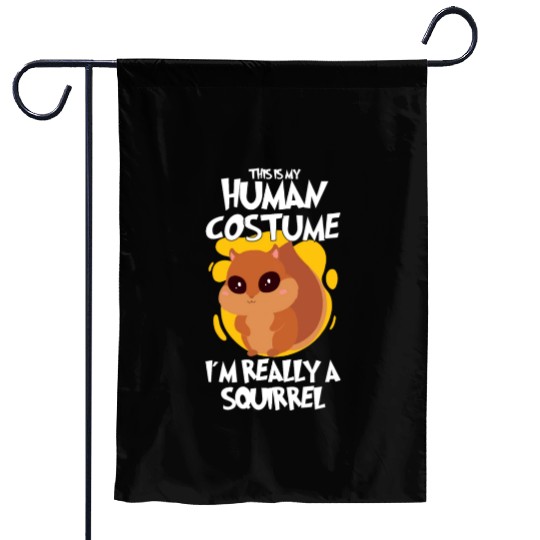Funny Squirrel Fan Squirrel Lover Chipmunk Addict Garden Flags