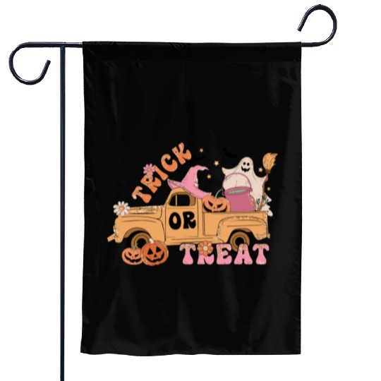 Trick Or Treat Garden Flags