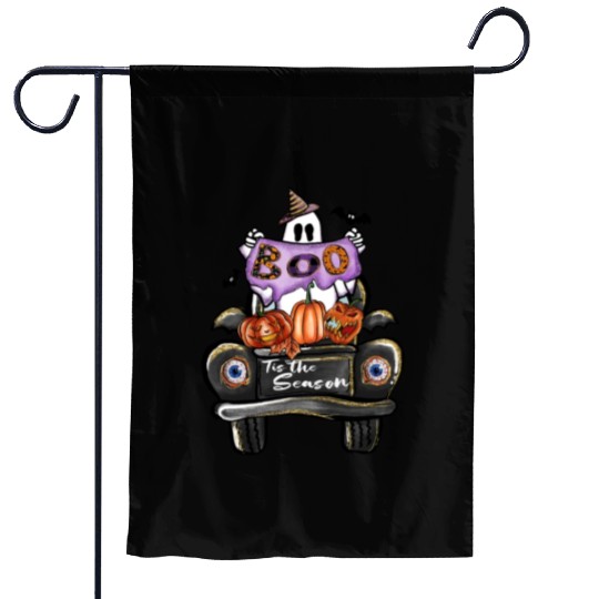 Boo Tis the season sublimation Halloween Garden Flags