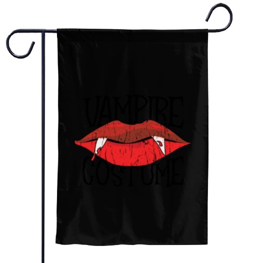 Vampire Costume - trick or treat Garden Flags