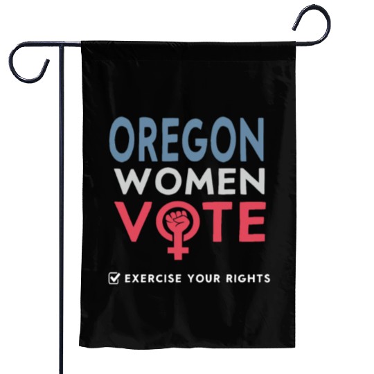 Oregon Women Vote Voter 2022 Election Feminist Garden Flags