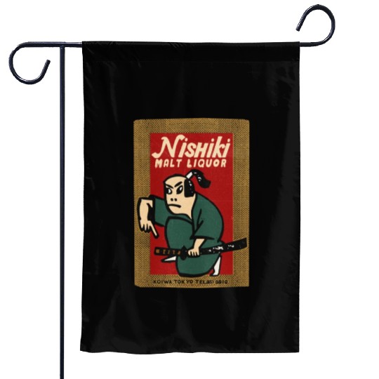 Vintage Japanese Malt Liquor Garden Flags