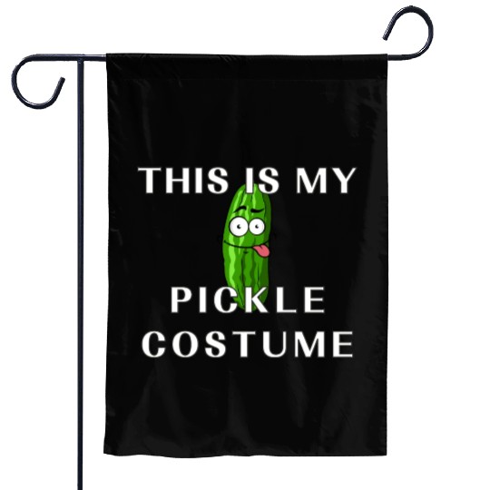 This is my Halloween pickle Costume Funny pickles Garden Flags