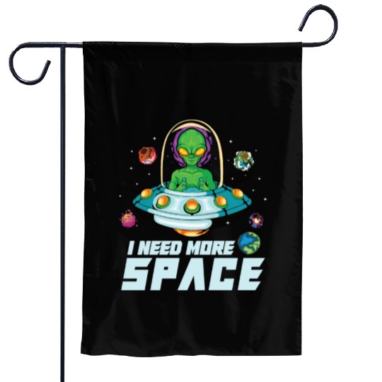 Alien Extraterrestrial Area 51 UFO Space Geek Gift Garden Flags