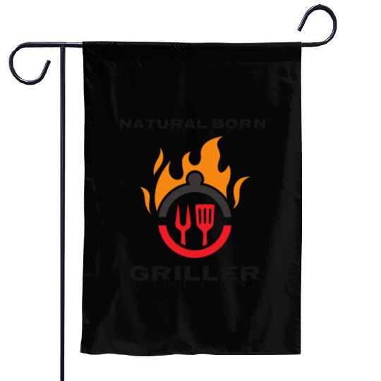 Natural Born Griller Garden Flags