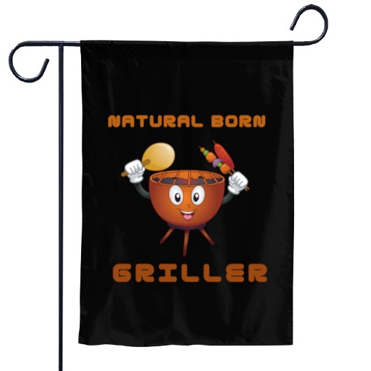 Natural Born Griller Garden Flags