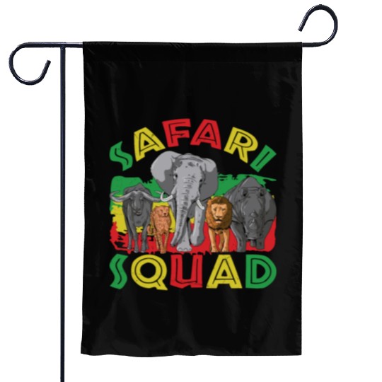 Safari Lifestyle Lion Gang Animal Wild Animal Life Garden Flags