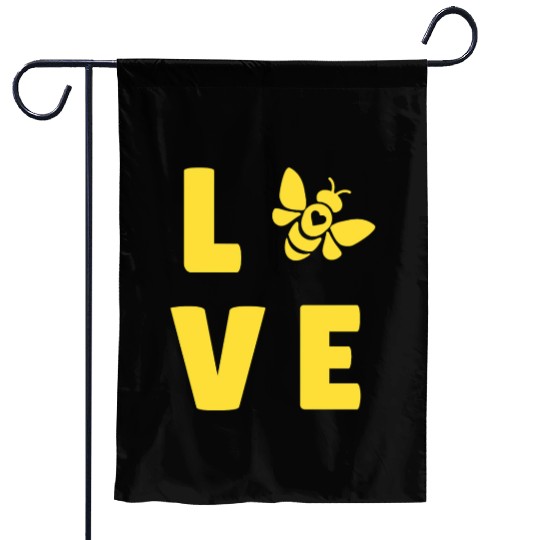 I Love Bees Save The Bees Lover Beekeeper Pullover Garden Flags