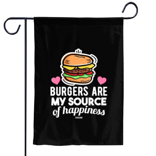 unhealthy delicious fast food burger Garden Flags