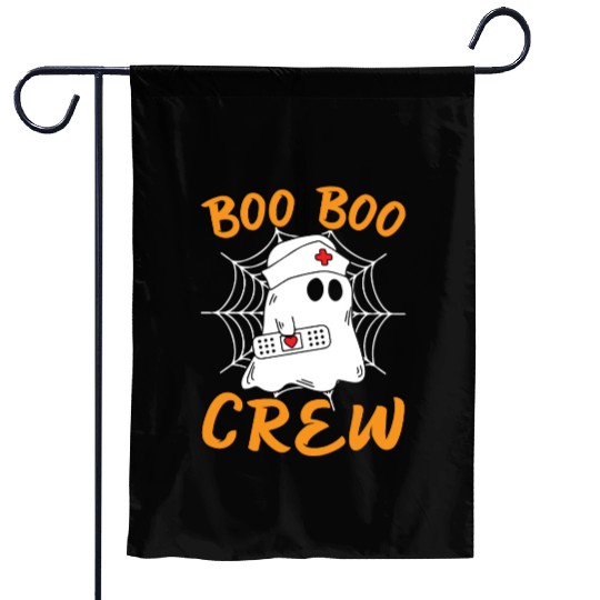 Halloween Costume - Boo Boo Crew Ghost Garden Flags